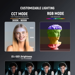 Luz <span class=keywords><strong>de</strong></span> Relleno Magnética RGB Portátil CRI>90, Iluminación <span class=keywords><strong>de</strong></span> Video <span class=keywords><strong>de</strong></span> Bolsillo a Todo Color para Fotografía y Grabación <span class=keywords><strong>de</strong></span> Videos en Vivo para TikTok - Product Image 4