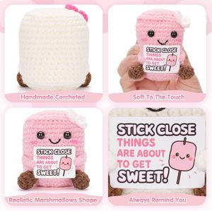 Halloween Crocheted <b>Marshmallow</b> Dolls - Handmade Positive Energy <b>Gifts</b> for Kids - Product Image 6