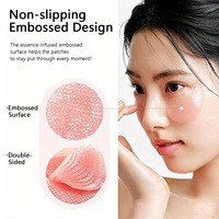 Patchs sous les yeux au peptide rose, 60 pièces en pot, anti-rides, cernes, raffermissant, éclaircissant, OEM ODM, vegan, marque privée, logo personnalisé