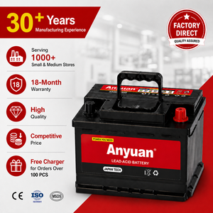 Batería de Arranque Anyuan Nueva de 12V L2400 60Ah 500CCA de Ajuste Universal y Libre de Mantenimiento - Product Image 1