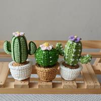 Nouvelle plante en pot miniature artisanale au crochet, style bohème, pour décoration intérieure, idéale pour les cadeaux de remise de diplôme, de fêtes et d'anniversaires