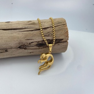 Yunnique – collier avec pendentif animal en acier inoxydable, couleur or, design simple, pour bijoux à la mode - Product Image 4