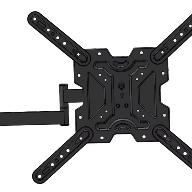 918 Removable Full-motion Rotating and Extendable TV Wall Mount Bracket, Suitable for 14"-55"