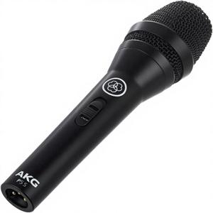 ไมโครโฟน <span class=keywords><strong>AKG</strong></span> Pro Audio P5 S ไดนามิกแบบซูเปอร์คาร์ดิโอด์ประสิทธิภาพสูง พร้อมระบบตัดเสียงรบกวน สำหรับร้องเพลง มีสวิตช์เปิด/ปิด แบบ XLR ใช้สาย สำหรับเวทีและสตูดิโอ - Product Image 1