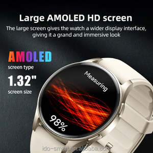フラッグシップ Alexa 音声 GPS AMOLED ファッション スマートウォッチ メーカー IP68 防水 ヘルストラッカー iOS&Android対応 - Product Image 2