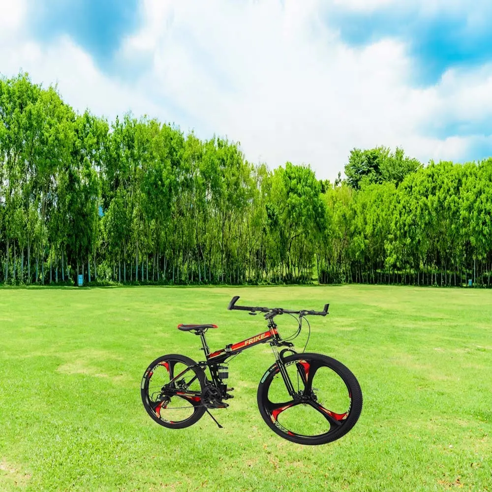 उपयोग में आसान 2024 पोर्टेबल 21 स्पीड फुल कार्बन फाइबर वयस्क रोड साइकिल डिस्क ब्रेक स्पोर्ट फोल्डिंग रेसिंग बाइक