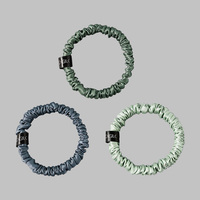 Scrunchies en soie de mûrier de qualité supérieure 6A, non toxiques, 22 mm, luxe, unis