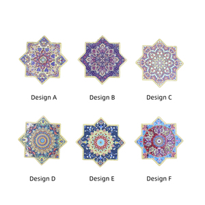 Juego <span class=keywords><strong>de</strong></span> Posavasos con Forma <span class=keywords><strong>de</strong></span> <span class=keywords><strong>Estrella</strong></span> Mandala, Posavasos <span class=keywords><strong>de</strong></span> Cerámica Absorbente con Base <span class=keywords><strong>de</strong></span> Corcho, Posavasos Florales Bohemios <span class=keywords><strong>para</strong></span> Mesa <span class=keywords><strong>de</strong></span> Café - Product Image 3