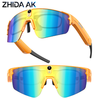 Nouvelles lunettes de cyclisme intelligentes IA avec caméra sportive 8 millions de pixels pour l'enregistrement vidéo, lunettes de soleil d'extérieur pour la prise de photos
