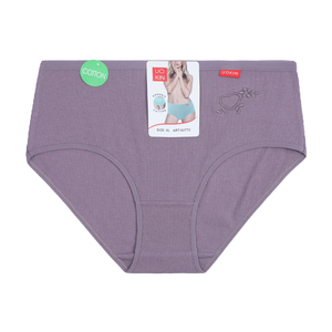 UOKIN Plus size mutandine da donna in cotone <span class=keywords><strong>a</strong></span> coste mutandine con ricamo carino mix <span class=keywords><strong>6</strong></span> colori per il pacchetto all'ingrosso A2772 - Product Image 2