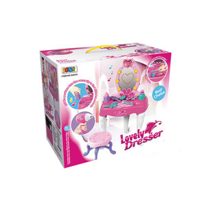 En gros filles semblant jouer jouets beauté <span class=keywords><strong>coiffeuse</strong></span> fille maquillage set <span class=keywords><strong>jouet</strong></span> avec lumière et musique - Product Image 2
