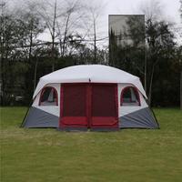 Tienda de Campaña Glamping Familiar Grande de Lujo, de Tela Oxford, con Dos Habitaciones, Doble Capa Impermeable, para 6 Personas, con Diseño de Apertura Rápida