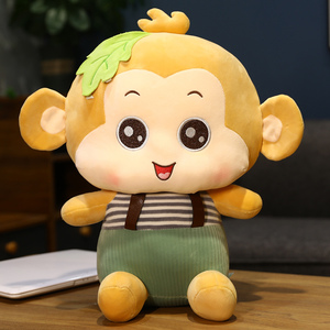 Muñeco de Peluche de Mono Suave de 25 cm, Relleno de Algodón, Color Rosa/Marrón, Muñeco de Seguridad para Bebés, Logotipo Personalizado, Venta al por Mayor de Fábrica China - Product Image 2