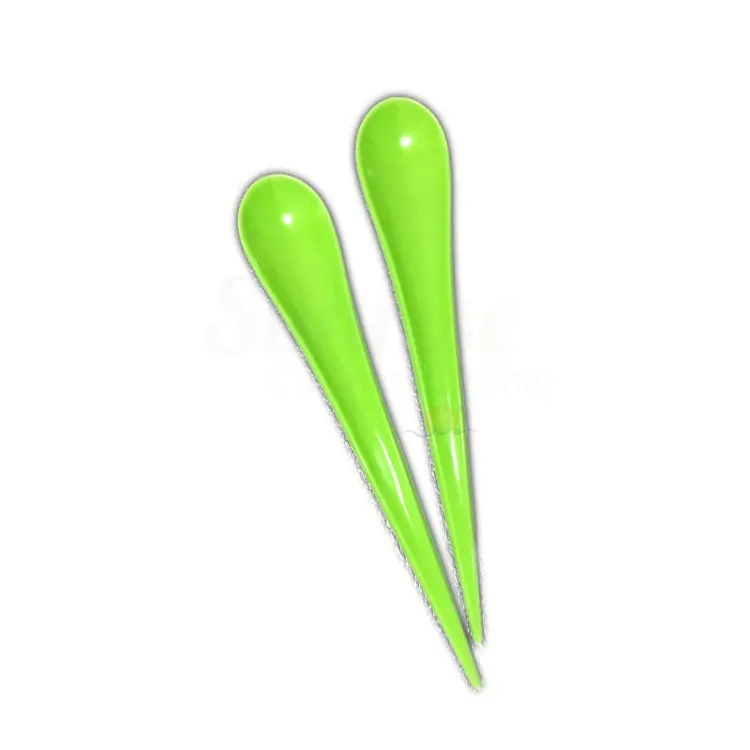 SP293 Wholesale cheap high quality serving utensils solid color cute baby plastic disposable spoon