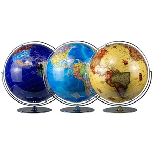 Globo Terráqueo Retro Universal Seeball de 42 cm, Cromado Brillante, Material ABS, Revestimiento de Cristal, 3 Colores Opcionales - Ciencia Popular, Geografía - Product Image 6
