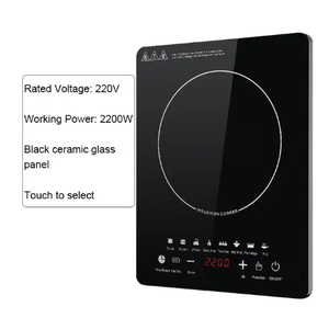 Table de cuisson à induction électrique design fin 3500W, 3 options de menu, cuisson à frire, maintien au chaud 3 niveaux, panneau en verre trempé, brûleur unique, pour hôtel - Product Image 4