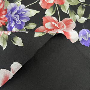 Sang Trọng Sáng Bóng Nhỏ Moq Thanh Lịch Hoa 3D Lá Vải <span class=keywords><strong>Polyester</strong></span> Spandex Lớp Không Khí Vải Cho Phụ Nữ Thời Trang Hàng May Mặc - Product Image 4
