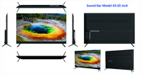 Télévision LCD personnalisation d'usine écran plat Full HD LED TV 65 pouces Smart TV avec ATSC ISDB-T DVB-T2/S2/C Satellite numérique