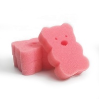 Éponge de bain exfoliante de haute qualité en forme d'ours pour éliminer les odeurs corporelles/déshumidifier, mignonne pour la douche de bébé