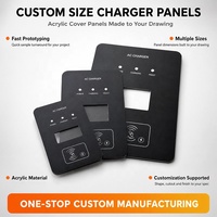 Panneau de commande d'enceinte en acrylique PC personnalisé, sérigraphié, pour équipement audio