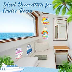 Fournitures pour fêtes d'été transfrontalières, thème plage et croisière entre amis, aimants de réfrigérateur, autocollants de voiture, décorations de boîte aux lettres, motifs ancre et bouées de sauvetage - Product Image 5