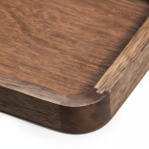 Plateau de service carré en bois d'acacia de qualité supérieure - Écologique, élégant, moderne, luxueux, multifonctionnel pour la maison et la cuisine - Product Image 1