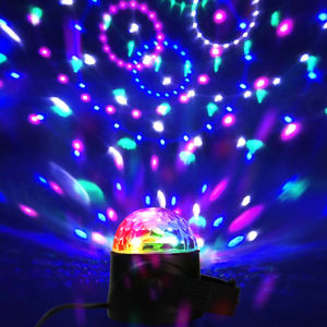 Luces de Fiesta Mini USB RGB de 5V, Luz Láser de Escenario, Luz de Discoteca, Lámpara Giratoria de Colores para KTV - Product Image 1