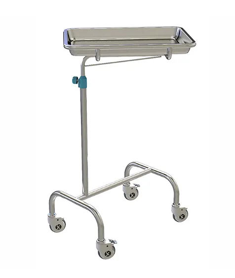SL-L03 Hospital Stainless Steel Adjustable Height Mechanical Surgical Mayo Table