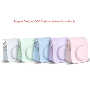 Pour Fujifilm <span class=keywords><strong>Instax</strong></span> <span class=keywords><strong>Mini</strong></span> 12 impression personnalisée étui de rangement en polyuréthane mignon bandoulière caméra sac couverture pour transport numérique - Product Image 2