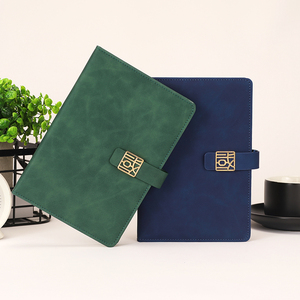 A5 Kích Thước Màu Be Lót Khóa Từ Bìa Cứng Máy Tính Xách Tay 80G Tạp Chí Da Với 6 Tùy Chọn Thiết Kế Giá Rẻ Tạp Chí Để Lựa Chọn Từ - Product Image 2