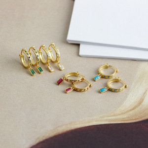 <span class=keywords><strong>Orecchini</strong></span> a Cerchio Geometrici Placcati Oro in Argento Sterling 925, Gioielli alla Moda per Donne, Regalo per Matrimonio, Compleanno, <span class=keywords><strong>Festa</strong></span> <span class=keywords><strong>della</strong></span> <span class=keywords><strong>Mamma</strong></span> - Product Image 3