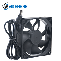 Ventilateur USB électrique 5VDC 0.28A 1.4W, ventilateur axial de refroidissement 9025 3.5 pouces DC sans balais silencieux à haut débit d'air pour routeur, ordinateur portable, mini DIY