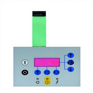 Panneau de commande à membrane personnalisé avec superposition graphique, fenêtre d'affichage, boutons de fonction et indicateurs d'état pour équipement - Product Image 1