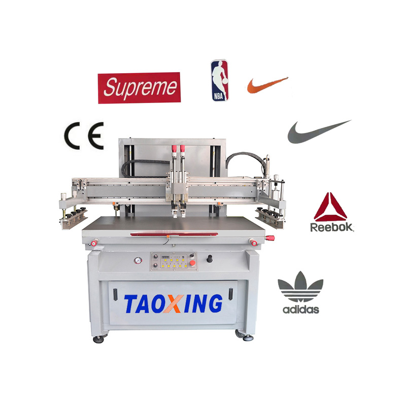 Semi- Automatic Vacuum Flat bed Silkscreen Printing Machine Screen printer for heat transfer sticker