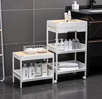 Chariot de rangement roulant multi-niveaux avec tiroir, chariot mobile à roulettes pour la maison, la cuisine et la salle de bain
