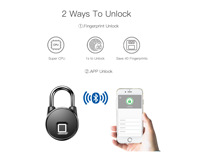 Serrure intelligente à empreintes digitales Tuya P22+ Petit placard de rangement avec accès facile Porte d'entrepôt Contrôlée par application pour serrures intelligentes