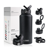 Özel Logo 500ml Paslanmaz Çelik Çift Cidarlı Vakumlu Yalıtımlı Sızdırmaz BPA İçermeyen Su Şişesi LED Sıcaklık Göstergeli Tutma Saplı