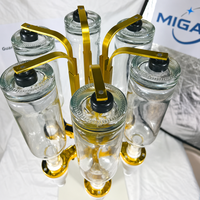 Distributeur rotatif de parfum à 6 têtes, 6 flacons en verre pour parfum corporel, alcool et huiles essentielles