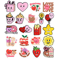 Creatieve Nieuwe Valentijnsdag Serie Pvc Schoenen Decoraties Diy Verwijderbare Cartoon Schoengespen En Klompen Accessoires