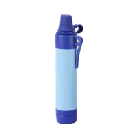 Offre Spéciale – Kit de filtration d'eau portable en plastique avec logo personnalisé, poche à eau et paille de survie toutes saisons pour l'extérieur