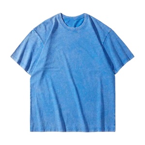 T-shirt vintage personnalisé délavé à l'acide pour homme, coupe oversize à épaules tombantes, 100 % coton, design de créateur - Product Image 4