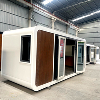 Cabine Apple préfabriquée écologique de 20 pieds et 40 pieds pour l'extérieur, Tiny House, Cabine Apple en acier personnalisée, Pod de bureau insonorisé en forme de capsule