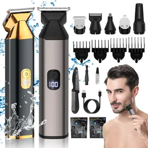 Dropshipping Resuxi 5619 Wireless Rechargeable Hair Cutter Electric Hair Trimmer Beard Body Groomers Trimmer For Men