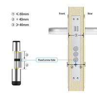Fabrication professionnelle avancée système de sécurité porte serrure YL-50BF Intelligent Serrure Cylindre