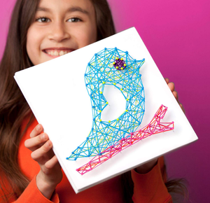 Makes 3 Large <strong>String</strong> <strong>Art</strong> Canvases Bird Edition <strong>Art</strong> Craft <strong>Kit</strong> - Product Image 3