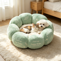 Cama de Viaje Ovalada para Mascotas, Impresión Personalizada, Base Antideslizante, Diseño Plegable que Ahorra Espacio, Lavable, para Mascotas Pequeñas, Medianas y Grandes