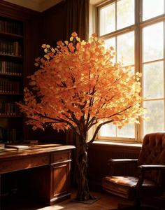 Alberi di Acero Artificiali Giapponesi Personalizzati in Fibra di Vetro per Interni ed Esterni, Grandi e Altamente Realistici, Rossi Autunnali per Decorazione di Ristoranti e Case - Product Image 5