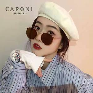 Trendy Retro Metal Sunglasses For Women Gold <b>Frame</b> UV400 Protection Fashion Travel Driving Party Accessory - Product Image 4