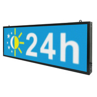 Panneau LED à défilement personnalisé, affichage programmable, panneau numérique, panneau d'affichage extérieur, panneaux LED ouverts pour la publicité commerciale