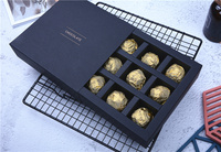 Boîtes d'emballage de gâteau à la truffe avec logo personnalisé pour fête d'anniversaire de mariage
